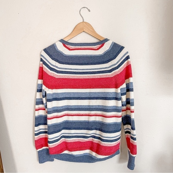L.L. Bean | Striped Knit Cozy Cotton Sweater - Picture 3 of 9